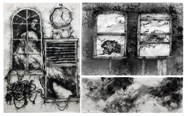 Chinese Ink on Rice Paper