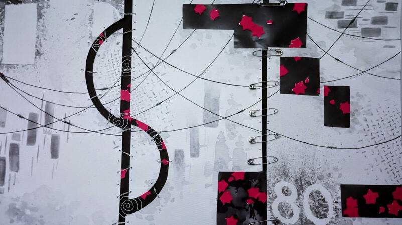 Watercolor, Watercolor Paper, Wire, Pen